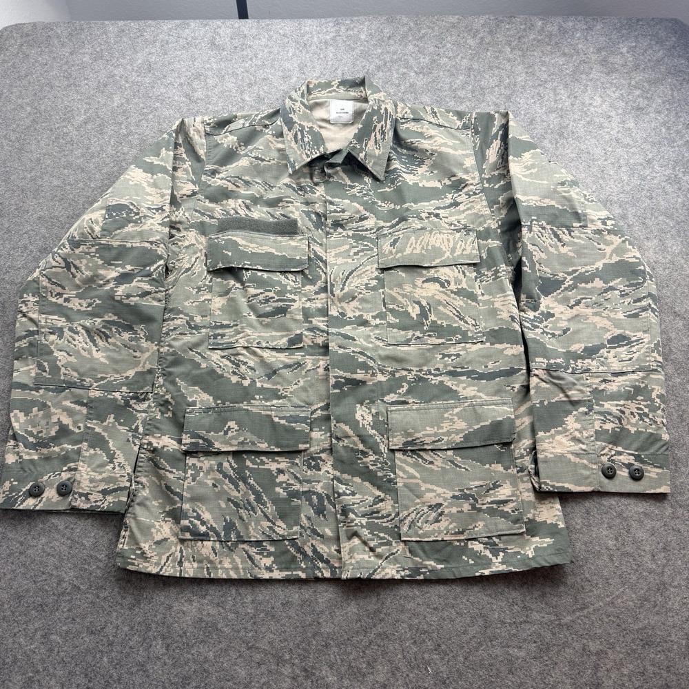 US Air Force ABU Digital Camo Tiger Stripe Field Coat Mens 38R Utility Ripstop